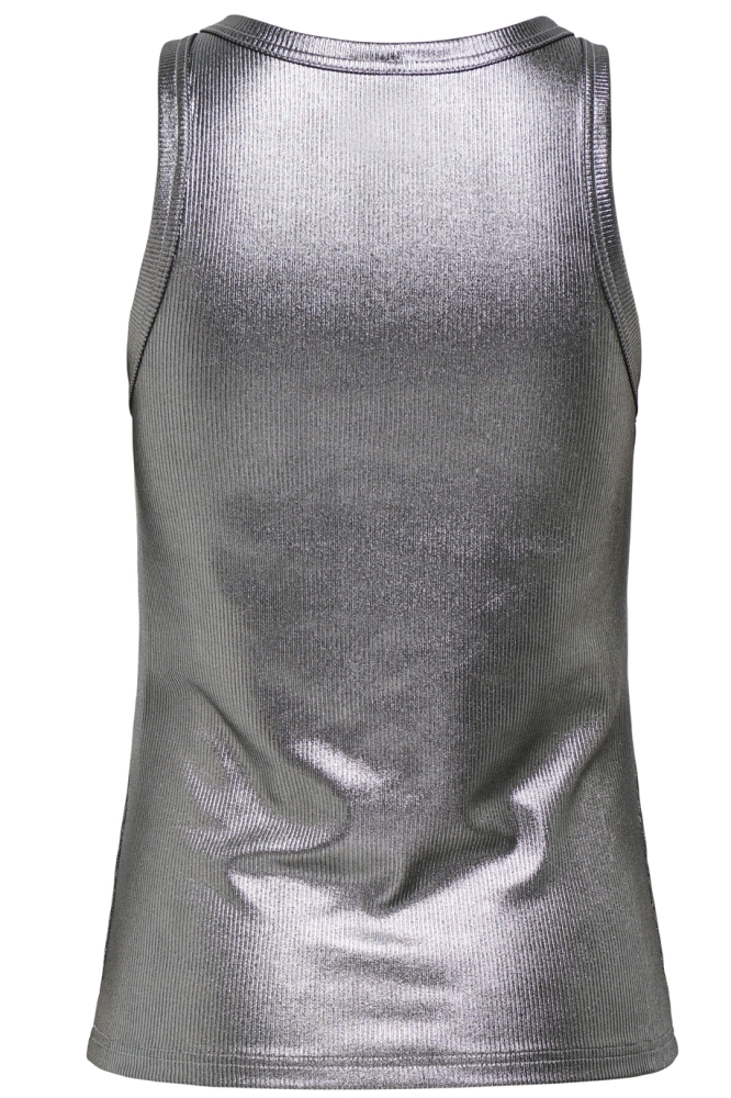 ONLSOL LIFE S/L GLITTER RIB TOP JRS 15325270 PHANTOM/SILVER FOIL